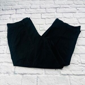 Agolde Daria Utility Cargo Pants Black Womens Size 28 Casual Wide Leg Cotton